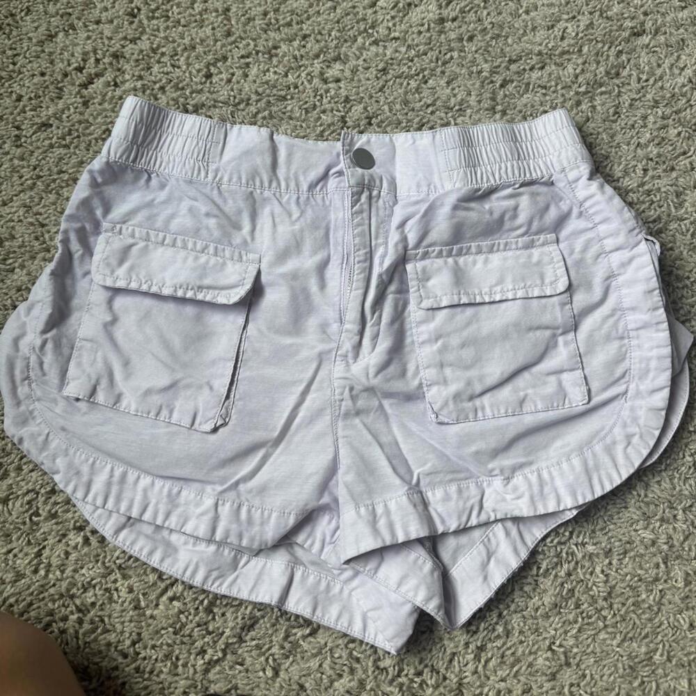 Urban Outfitters Women's White and Purple Shorts